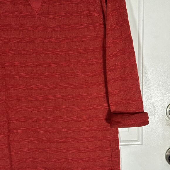Lauren Ralph Lauren Shirt Womens Large Red Lightweight Knit Long Sleeve Ladies - Picture 4 of 7
